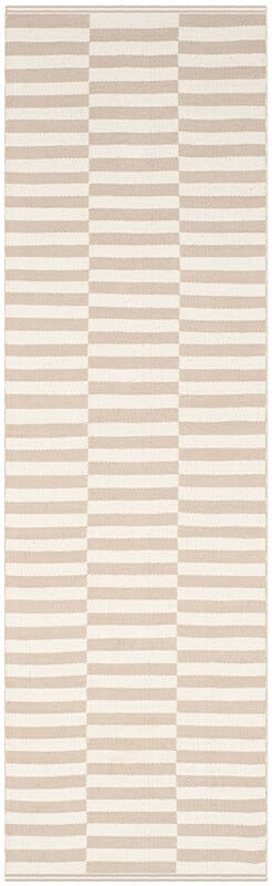 Safavieh Montauk Mtk715E Ivory / Light Grey Striped Area Rug