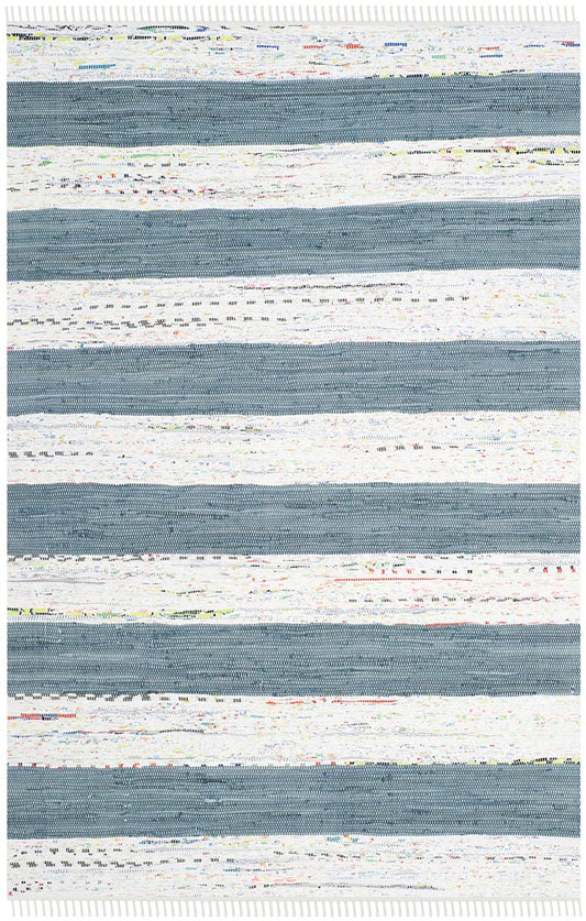 Safavieh Montauk Mtk720A Ivory / Grey Striped Area Rug