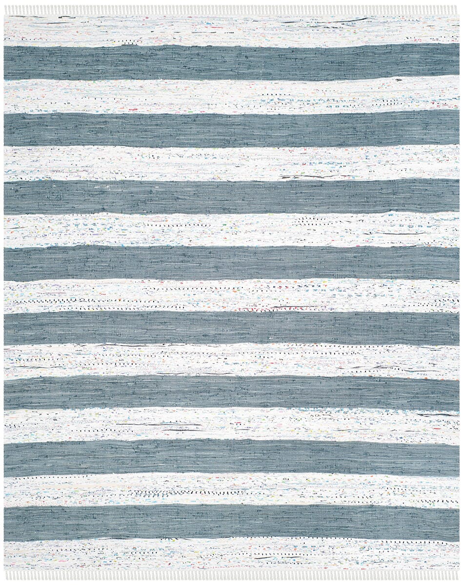 Safavieh Montauk Mtk720A Ivory / Grey Striped Area Rug