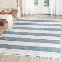 Safavieh Montauk Mtk720B Ivory / Charcoal Striped Area Rug