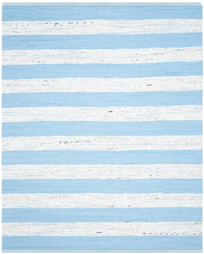 Safavieh Montauk Mtk720C Ivory / Turquoise Striped Area Rug