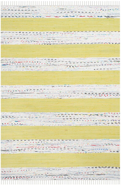 Safavieh Montauk Mtk720D Ivory / Light Green Striped Area Rug