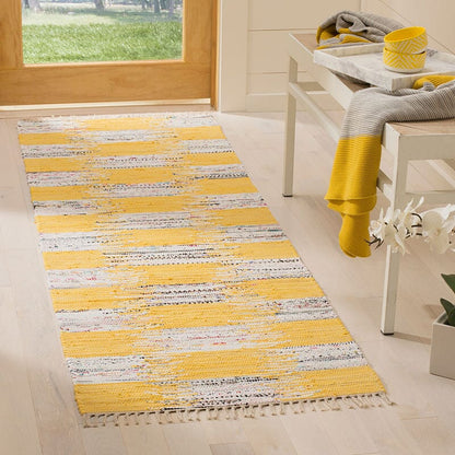 Safavieh Montauk Mtk721A Yellow / Multi Geometric Area Rug