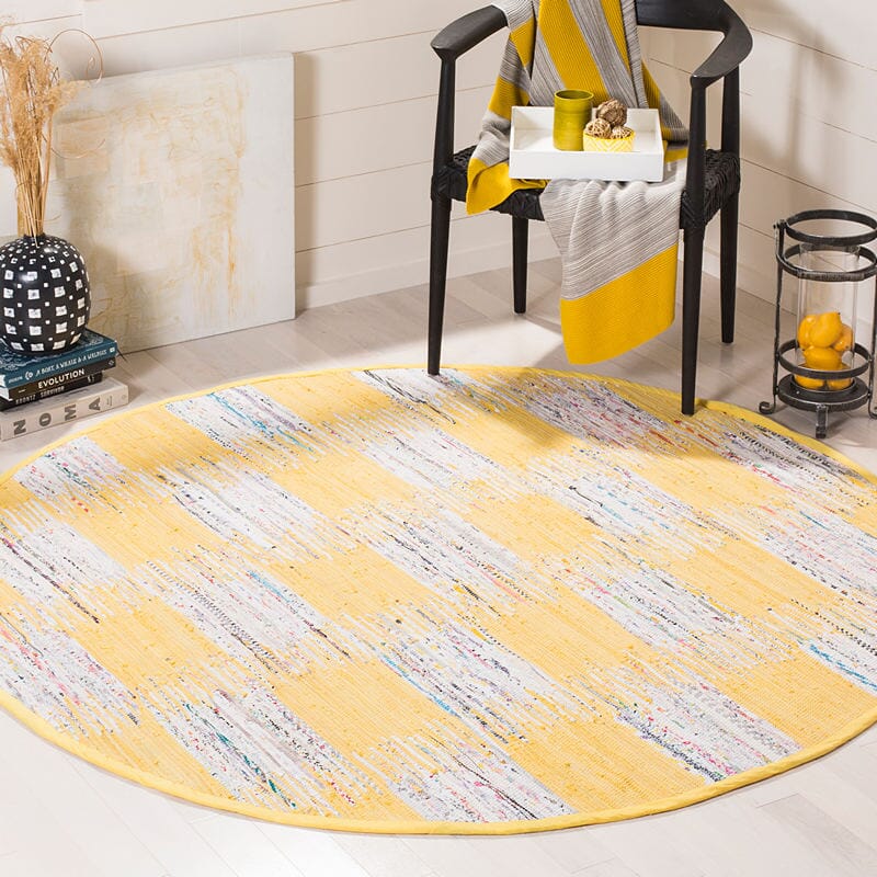 Safavieh Montauk Mtk721A Yellow / Multi Geometric Area Rug