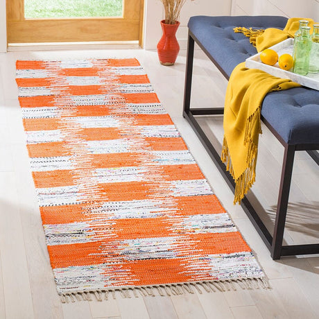 Safavieh Montauk Mtk721B Orange / Multi Rugs.