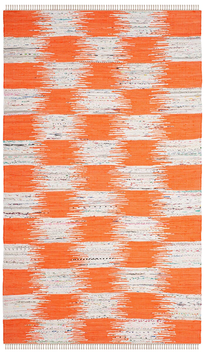 Safavieh Montauk Mtk721B Orange / Multi Geometric Area Rug