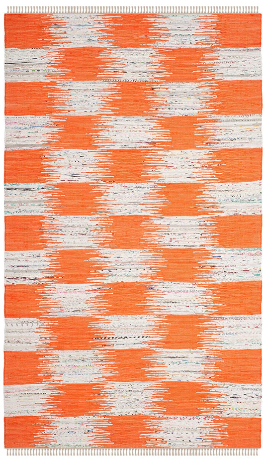 Safavieh Montauk Mtk721B Orange / Multi Geometric Area Rug