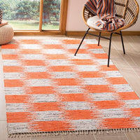 Safavieh Montauk Mtk721B Orange / Multi Geometric Area Rug