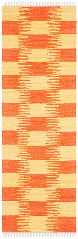 Safavieh Montauk Mtk721C Yellow / Orange Geometric Area Rug