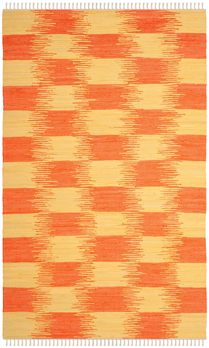 Safavieh Montauk Mtk721C Yellow / Orange Geometric Area Rug