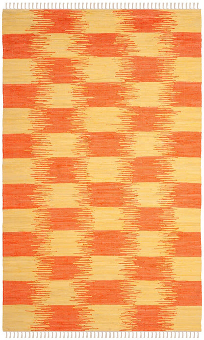 Safavieh Montauk Mtk721C Yellow / Orange Geometric Area Rug