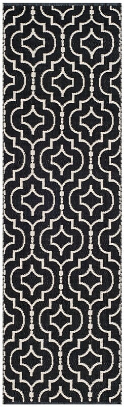 Safavieh Montauk Mtk722D Black / Ivory Geometric Area Rug