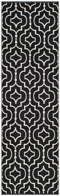 Safavieh Montauk Mtk722D Black / Ivory Geometric Area Rug