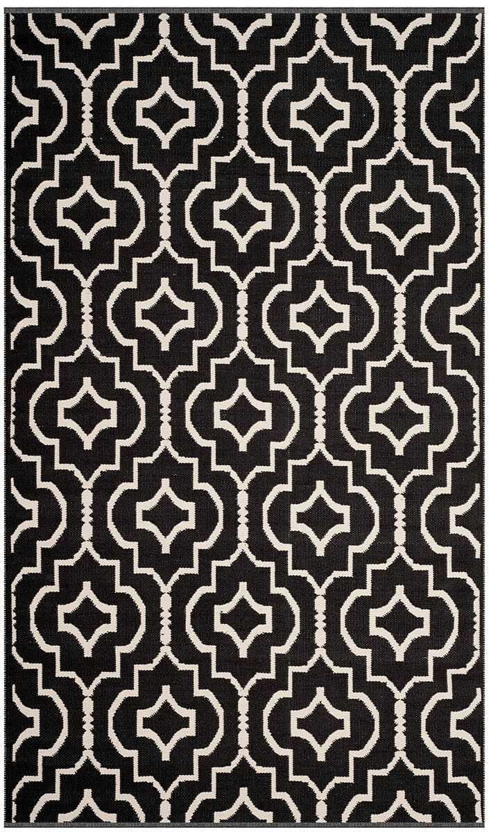 Safavieh Montauk Mtk722D Black / Ivory Geometric Area Rug