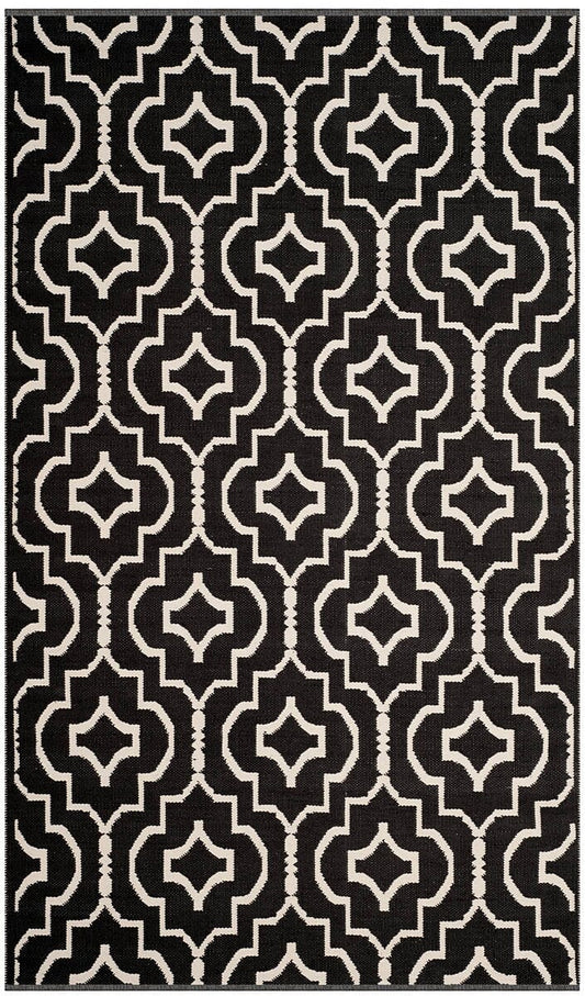 Safavieh Montauk Mtk722D Black / Ivory Geometric Area Rug