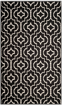 Safavieh Montauk Mtk722D Black / Ivory Geometric Area Rug