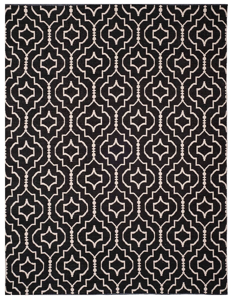 Safavieh Montauk Mtk722D Black / Ivory Geometric Area Rug