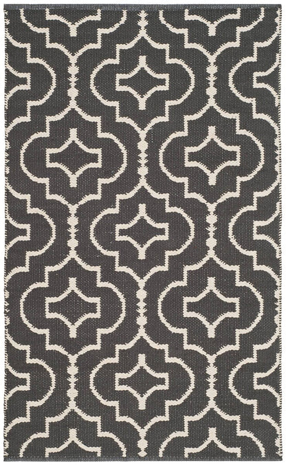 Safavieh Montauk Mtk722E Dark Grey / Ivory Geometric Area Rug