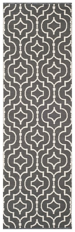 Safavieh Montauk Mtk722E Dark Grey / Ivory Geometric Area Rug