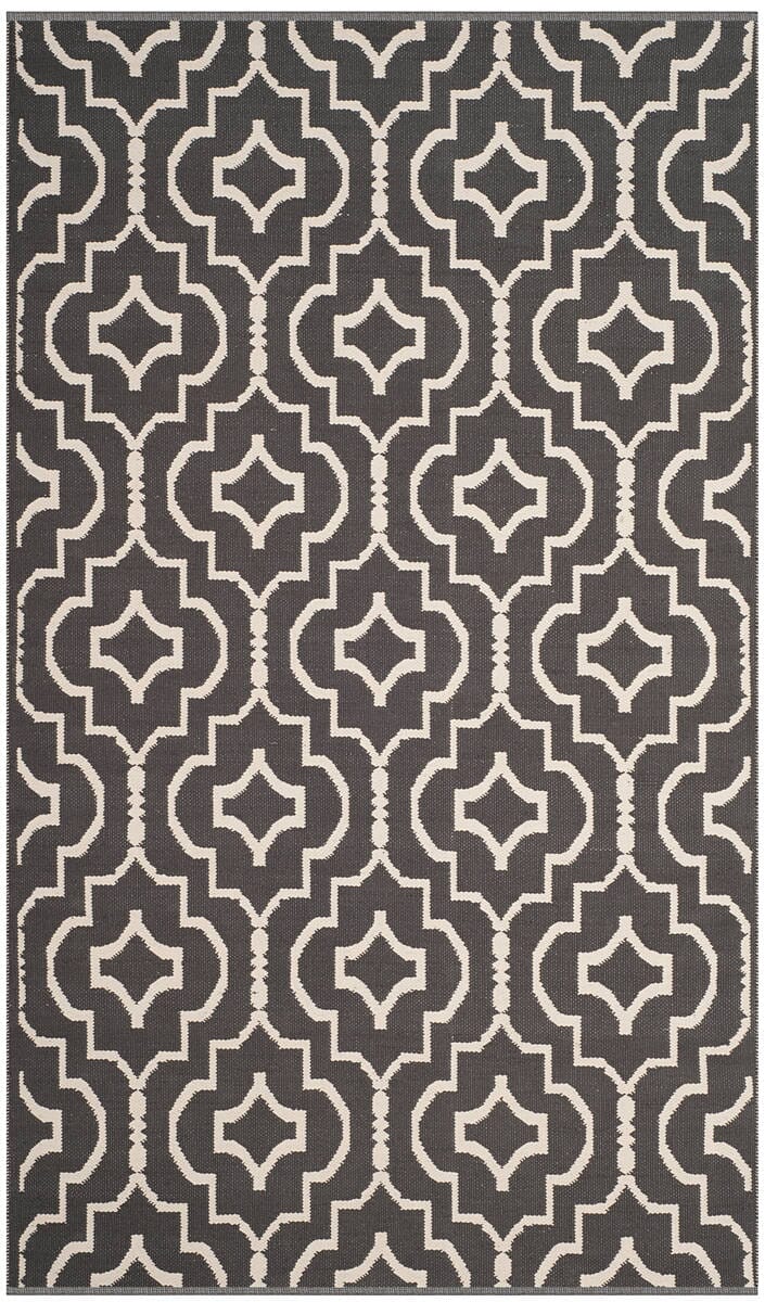 Safavieh Montauk Mtk722E Dark Grey / Ivory Geometric Area Rug