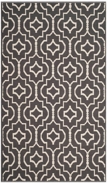 Safavieh Montauk Mtk722E Dark Grey / Ivory Geometric Area Rug