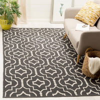 Safavieh Montauk Mtk722E Dark Grey / Ivory Geometric Area Rug