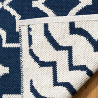 Safavieh Montauk Mtk722H Navy / Ivory Geometric Area Rug