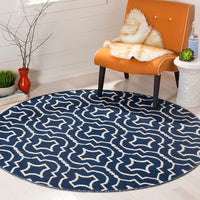 Safavieh Montauk Mtk722H Navy / Ivory Geometric Area Rug