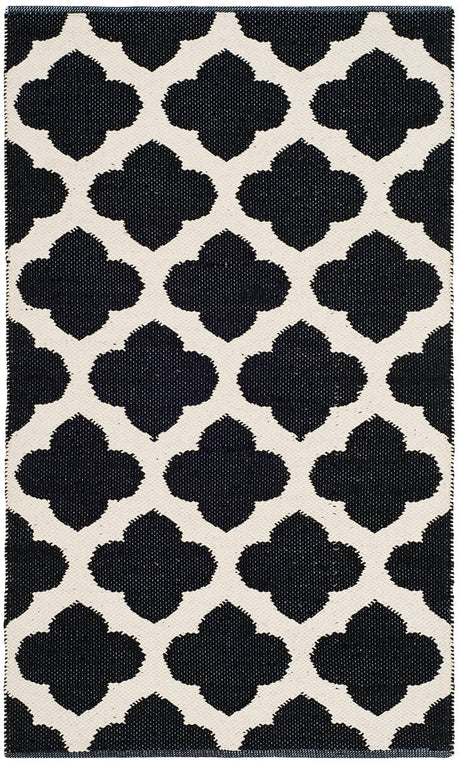 Safavieh Montauk Mtk723D Black / Ivory Rugs.