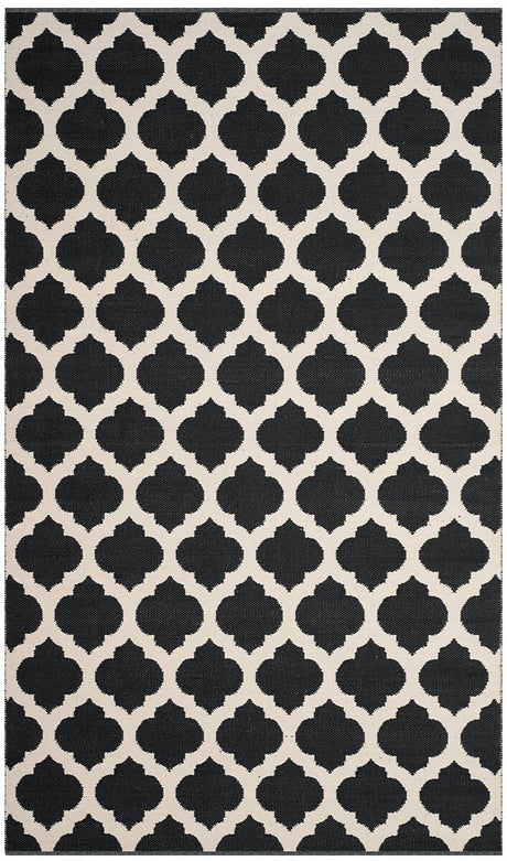 Safavieh Montauk Mtk723D Black / Ivory Rugs.