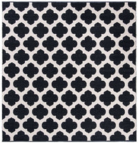 Safavieh Montauk Mtk723D Black / Ivory Geometric Area Rug