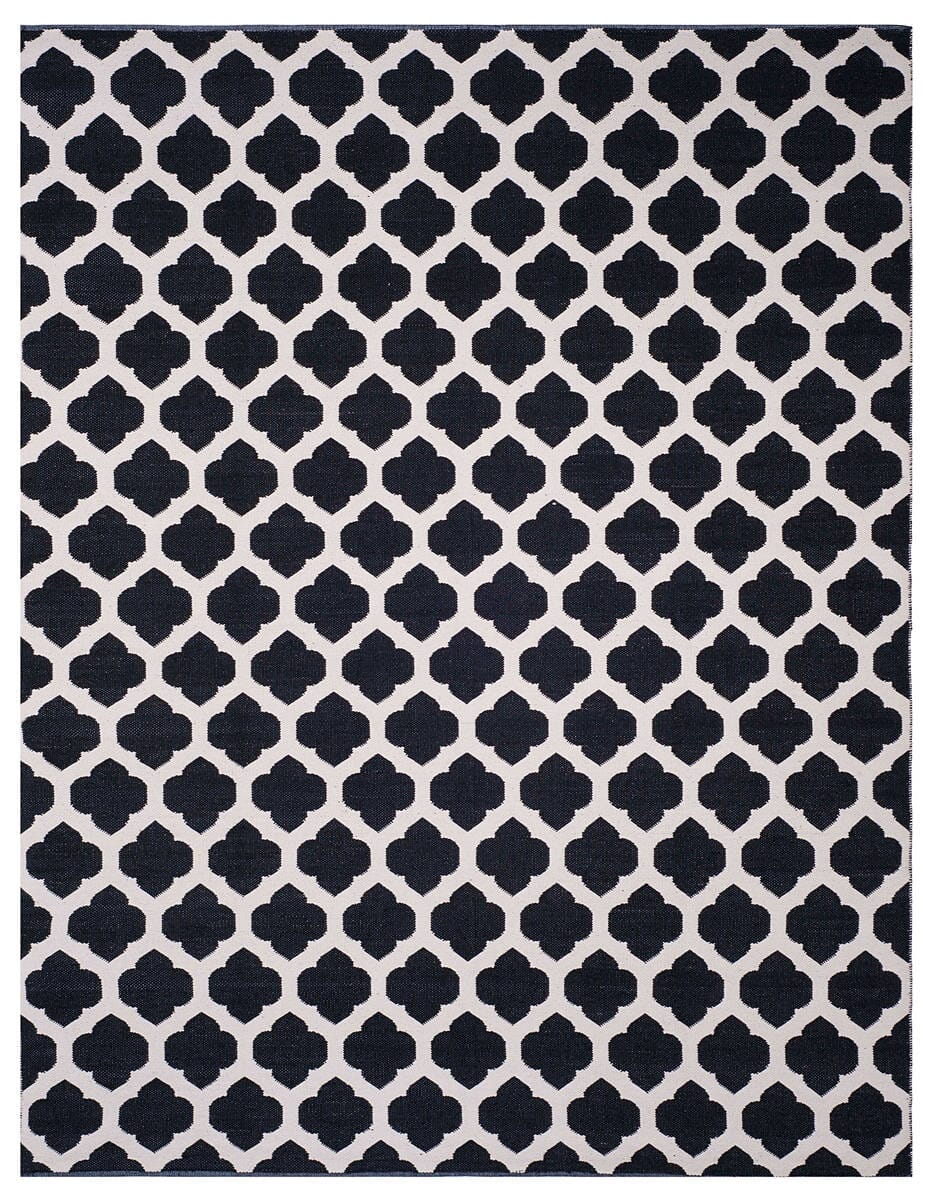 Safavieh Montauk Mtk723D Black / Ivory Geometric Area Rug