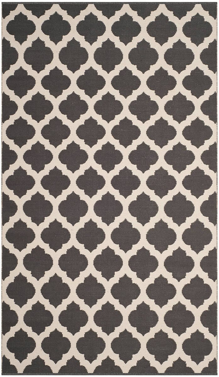 Safavieh Montauk Mtk723E Dark Grey / Ivory Geometric Area Rug