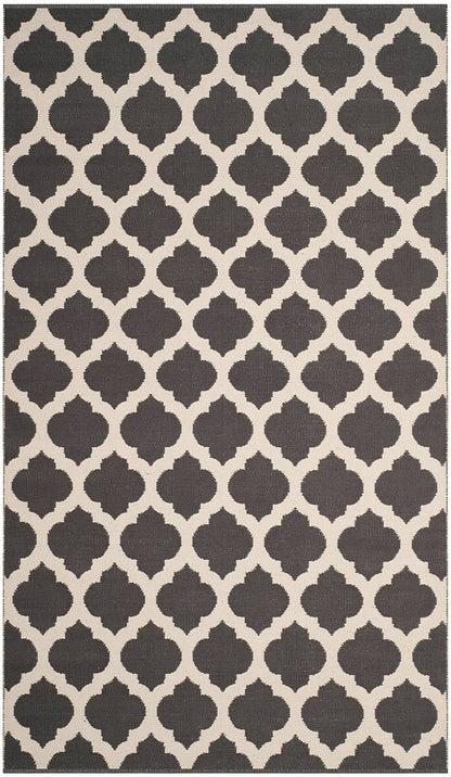 Safavieh Montauk Mtk723E Dark Grey / Ivory Geometric Area Rug