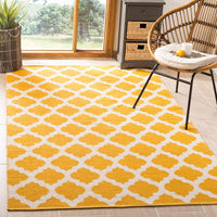 Safavieh Montauk Mtk723J Yellow / Ivory Geometric Area Rug