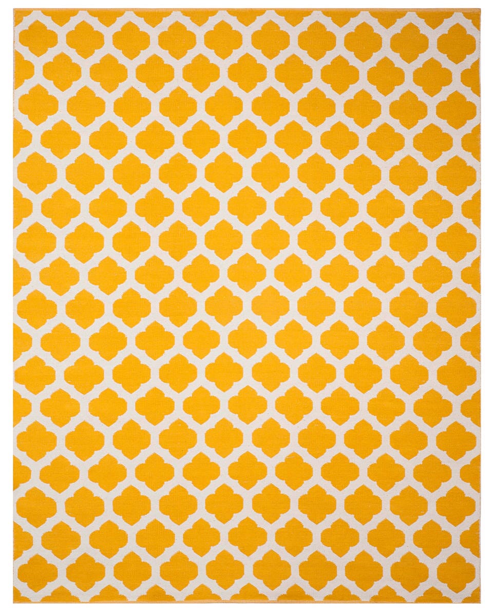 Safavieh Montauk Mtk723J Yellow / Ivory Geometric Area Rug