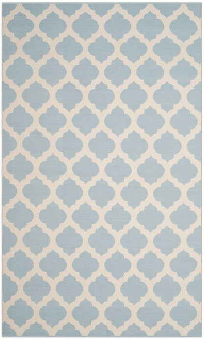 Safavieh Montauk Mtk723K Light Blue / Ivory Geometric Area Rug