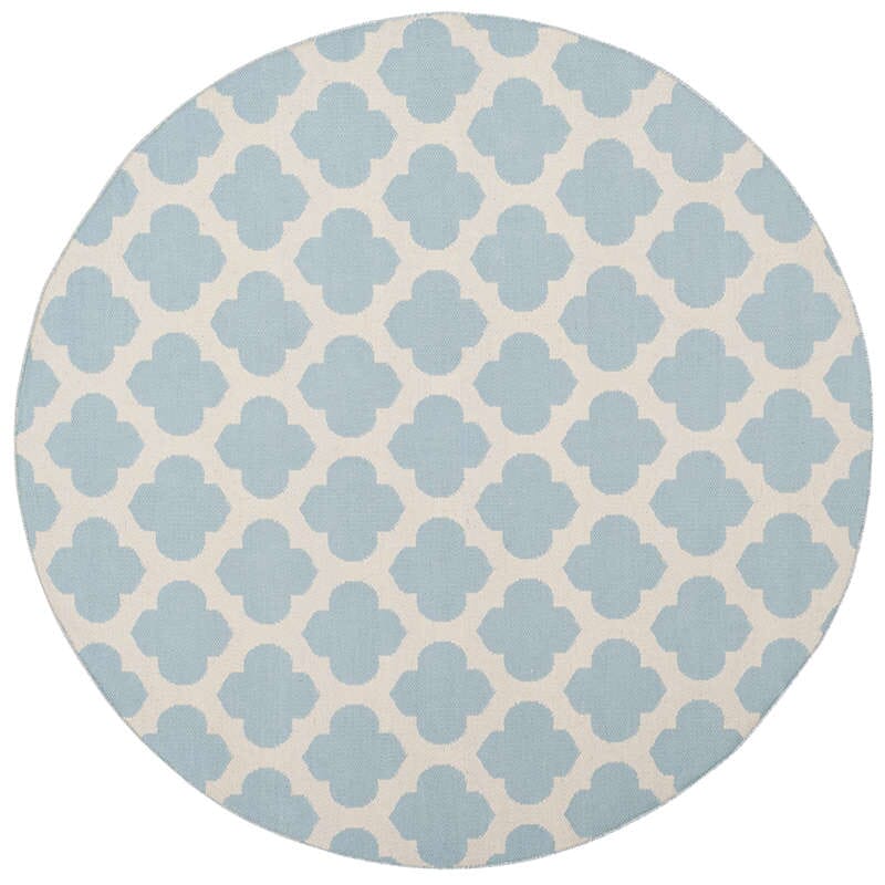 Safavieh Montauk Mtk723K Light Blue / Ivory Geometric Area Rug