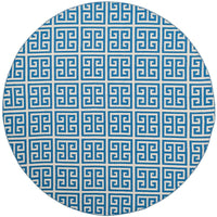 Safavieh Montauk Mtk724C Blue / Ivory Geometric Area Rug