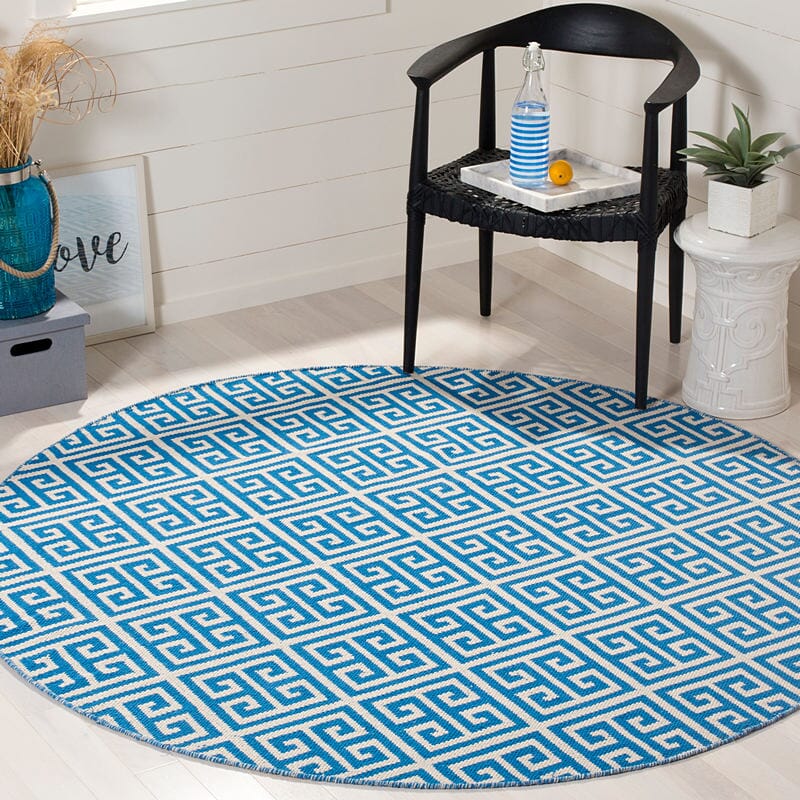 Safavieh Montauk Mtk724C Blue / Ivory Geometric Area Rug