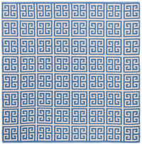 Safavieh Montauk Mtk724C Blue / Ivory Geometric Area Rug