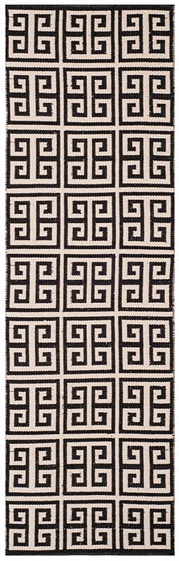 Safavieh Montauk Mtk724D Black / Ivory Geometric Area Rug