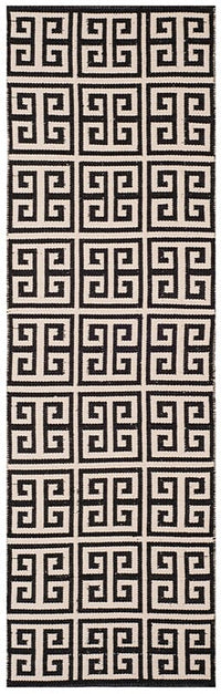 Safavieh Montauk Mtk724D Black / Ivory Geometric Area Rug