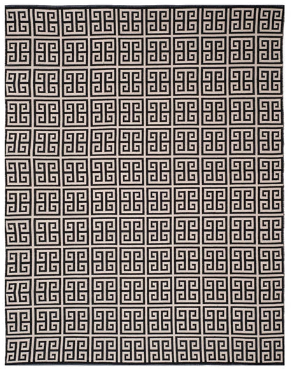 Safavieh Montauk Mtk724D Black / Ivory Geometric Area Rug