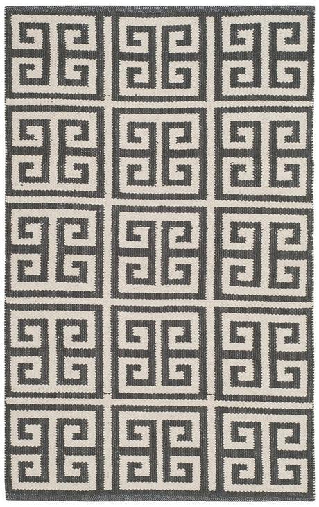 Safavieh Montauk Mtk724E Dark Grey / Ivory Rugs.