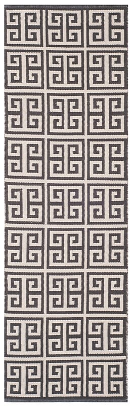 Safavieh Montauk Mtk724E Dark Grey / Ivory Geometric Area Rug