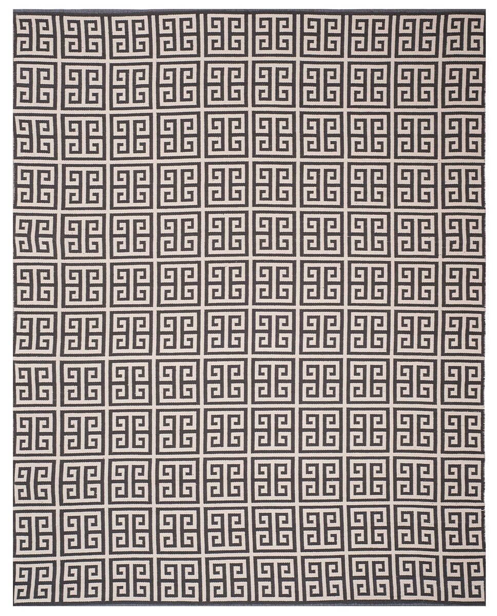 Safavieh Montauk Mtk724E Dark Grey / Ivory Geometric Area Rug