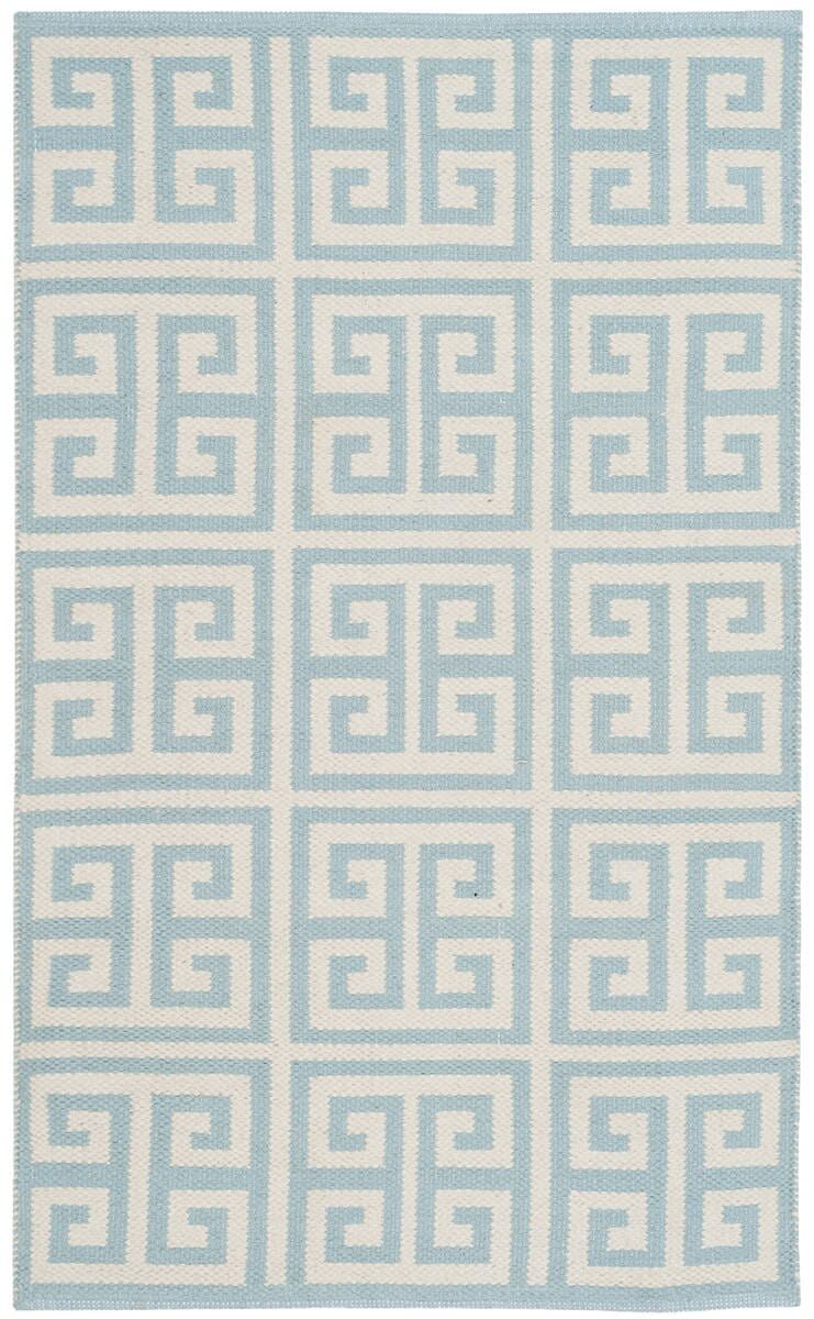 Safavieh Montauk Mtk724K Light Blue / Ivory Geometric Area Rug