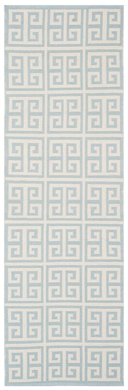 Safavieh Montauk Mtk724K Light Blue / Ivory Geometric Area Rug