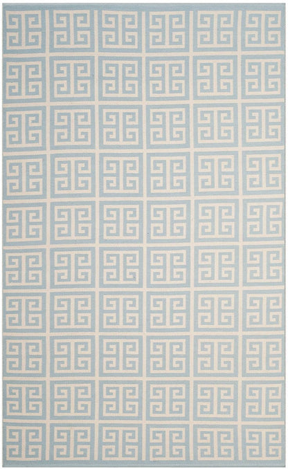 Safavieh Montauk Mtk724K Light Blue / Ivory Geometric Area Rug